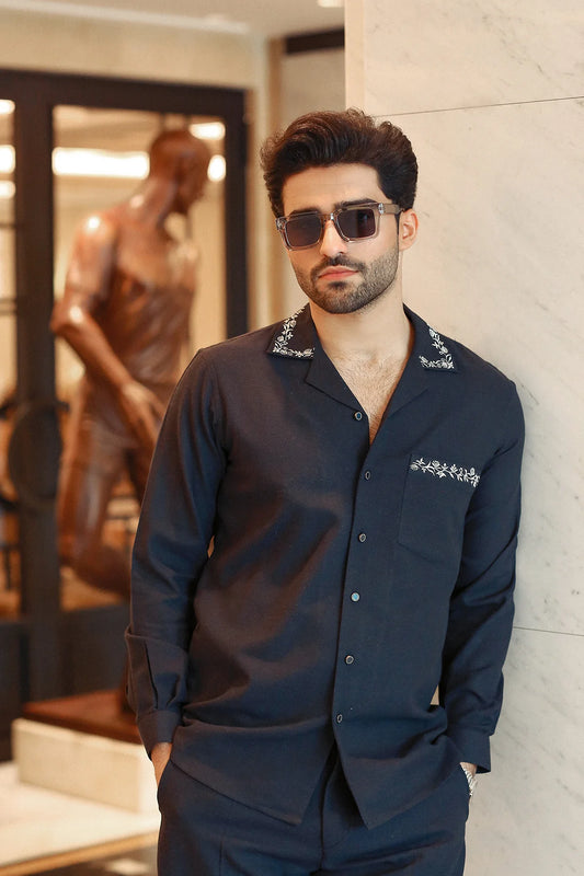 Black Embroidery Shirt