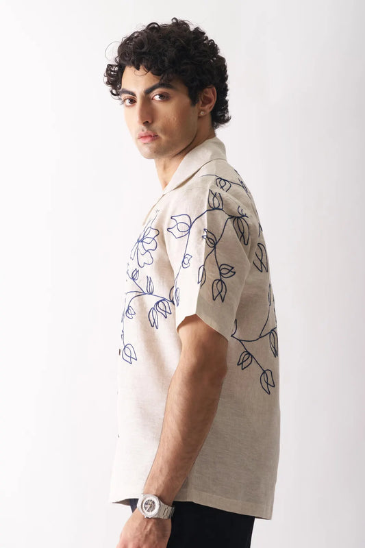Floral Embroidered Shirt